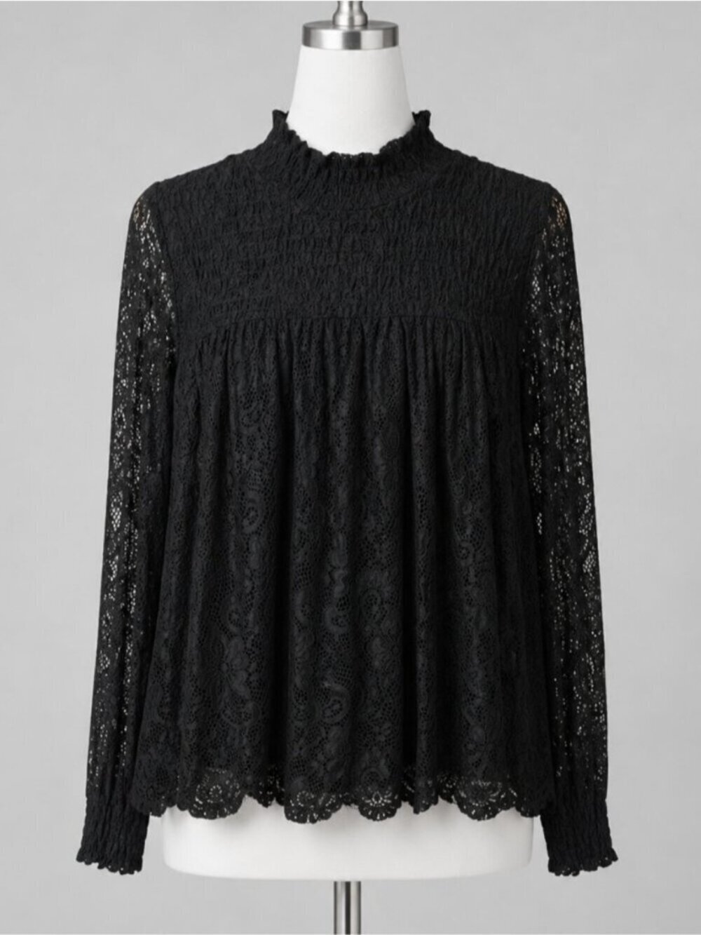 Cable & Gauge Lace Blouse